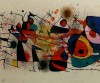 Close-up details showing Joan MIRO signature forgery characteristics