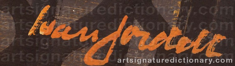 Authentic signature by Ivan JORDELL on Painting/Watercolour artwork