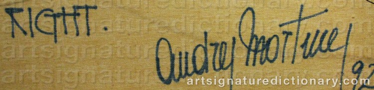 Authentic signature by Andrés MORA MARTÍNEZ on  artwork