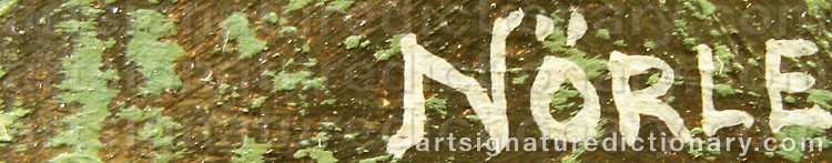 Authentic signature by Mats NÖRLE on  artwork