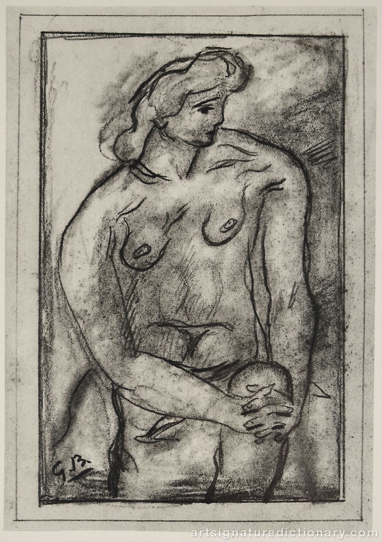 Close-up details showing Georges BRAQUE signature forgery characteristics