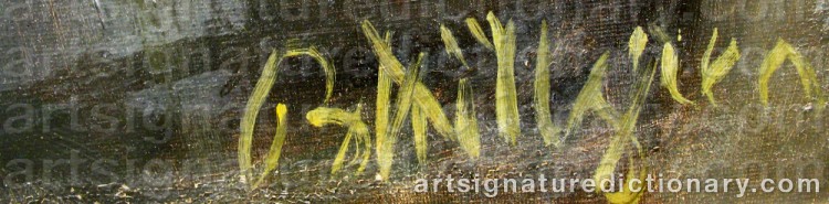 Signature by Bror HILLGREN