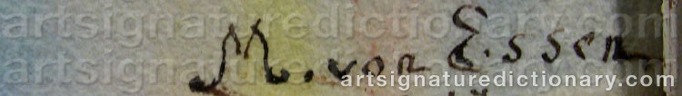 Signature by Mikael Von ESSEN