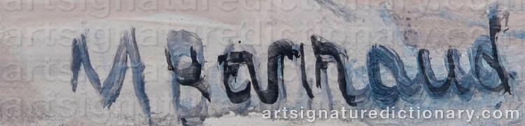 Authentic signature by Maurice BARRAUD on Painting/Watercolour artwork