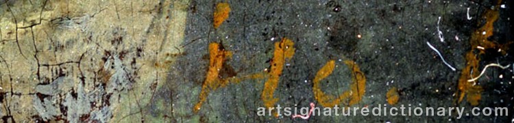 Authentic signature by Johann Georg De HAMILTON on  artwork