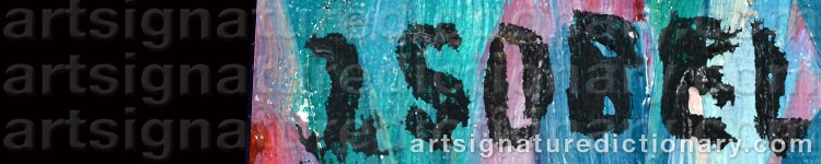 Authentic signature by Jehudith SOBEL on  artwork