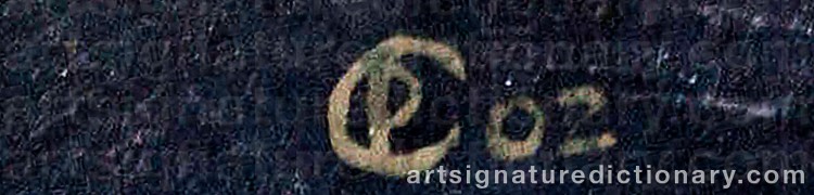 Authentic signature by Sergei W. RUDNEW on Painting/Watercolour artwork