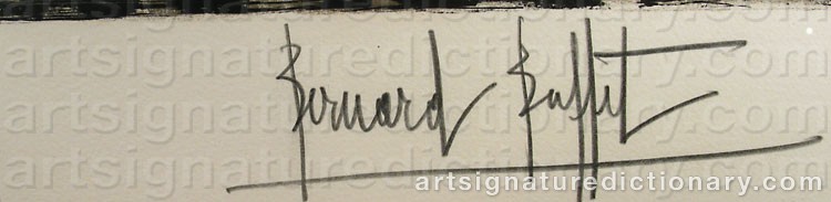 Signature by Bernhard BUFFET