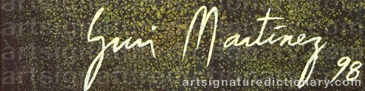 Authentic signature by Yuri Martinez RAMOS on Painting/Watercolour artwork