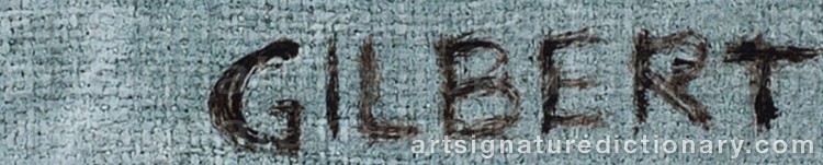 Authentic signature by Stephen GILBERT on Painting/Watercolour artwork