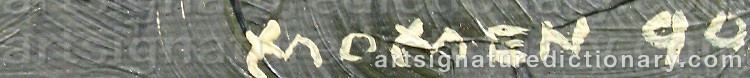 Signature by Karl MOMEN