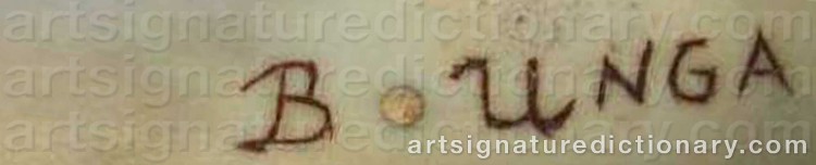 Authentic signature by Bengt-Olof UNGA on Other artwork