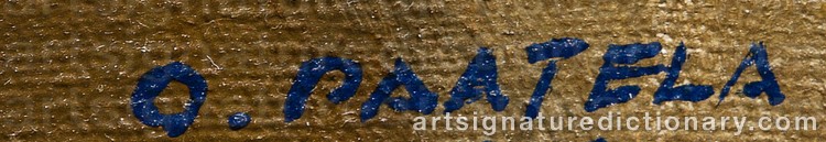 Signature by Oskari PAATELA
