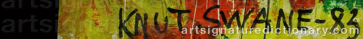 Signature by Knut SWANE