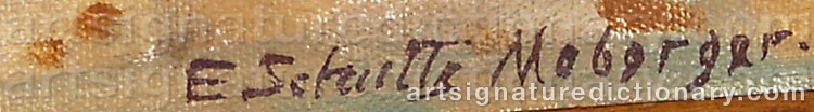 Signature by Elsa SCHULTZ-MOBERGER