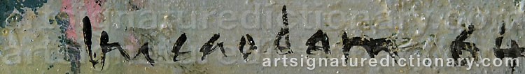 Signature by Cao Dam ‘Vu Cao Dam’ VU