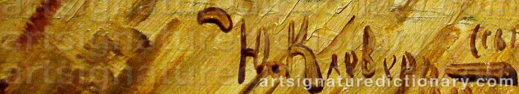 Signature by Julij Julevic The Younger KLEVER
