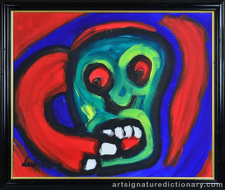 Close-up details showing Bengt LINDSTRÖM signature forgery characteristics