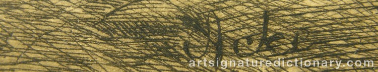 Signature by Johan Axel Gustaf ‘Jag Acke’ ACKE