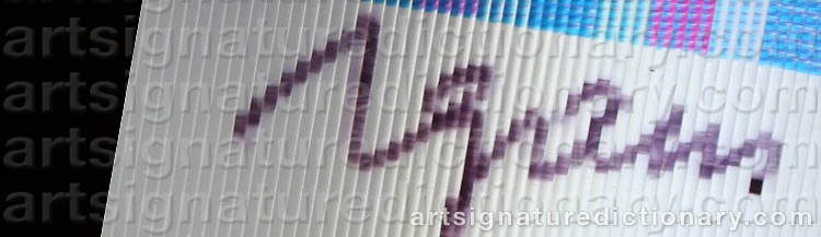 Signature by Yaacov AGAM