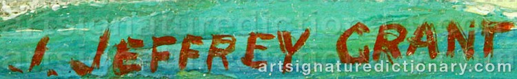 Authentic signature by James Jeffrey GRANT on Painting/Watercolour artwork