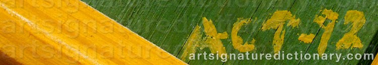 Authentic signature by Anna-Clara TIDHOLM on artwork