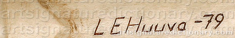 Signature by Lars-Erik (Sami Artist) HUUVA