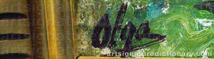 Signature by Olga Grand Duchess ALEXANDROVNA