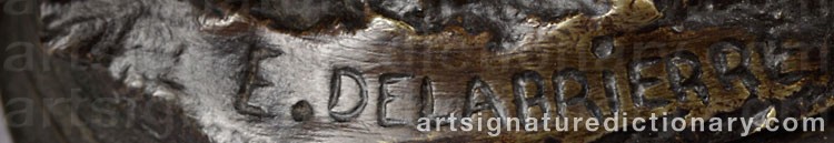 Signature by Paul Édouard DELABRIERRE