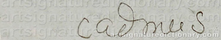 Authentic signature by Paul CADMUS on  artwork