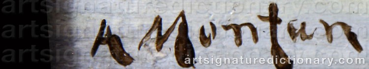 Signature by Anders MONTAN