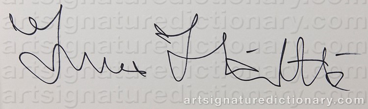 Authentic signature by Ismo HÖLTTÖ on artwork