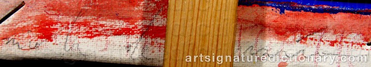 Authentic signature by Nicola De MARIA on  artwork