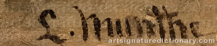 Signature by Ludwig MUNTHE