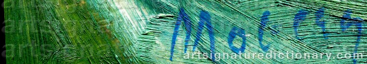 Signature by Maurice MOBERG