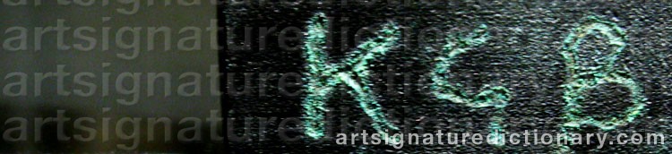 Signature by Karl Göte ‘Kgb’ BEJEMARK