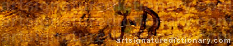 Authentic signature by Johann Jakob The Younger DORNER on  artwork