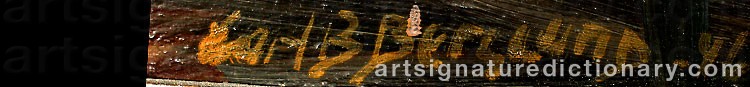 Signature by Carl Bernhard BERGLUND