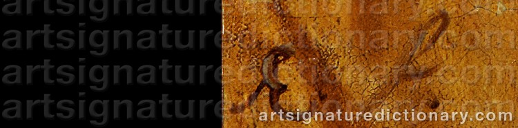 Authentic signature by Aleksei Egorovich EGOROV on  artwork