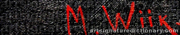 Signature by Maria WIIK