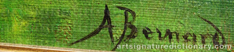 Signature by Auguste Henri BERNARD