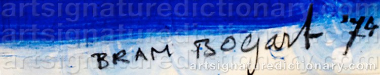 Signature by Bram BOGART