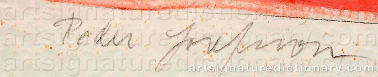 Signature by Peder JOSEFSSON