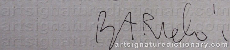 Signature by Miquel BARCELÓ