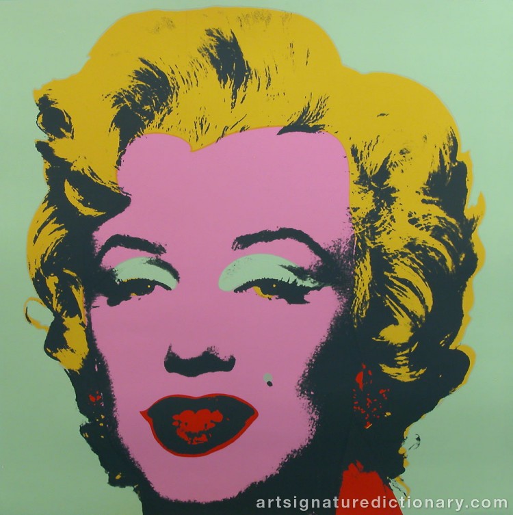 Forged signature of Andy WARHOL