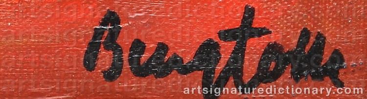 Authentic signature by Bengt Olle ‘Bentolle’ OLDINGER on Painting/Watercolour artwork