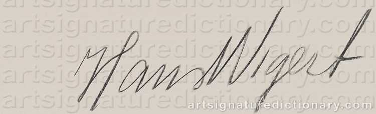 Signature by Hans WIGERT