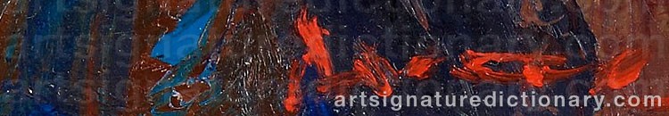 Authentic signature by Gerard Pieter ADOLFS on Painting/Watercolour artwork