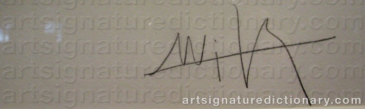 Signature by Wifredo LAM