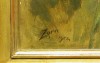 Close-up details showing Anders ZORN signature forgery characteristics